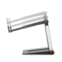 Stand laptop Neomounts NSLS200 pentru display-uri cu diagonale 10"-17", greutate maxima suportata 5kg, tilt culoare argintiu. NE